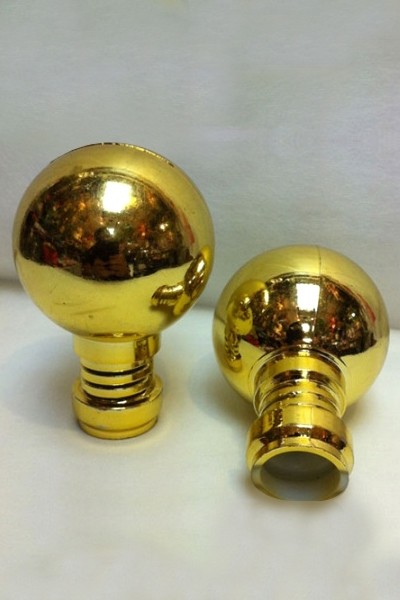 Golden / Silver chromed plastic Knob