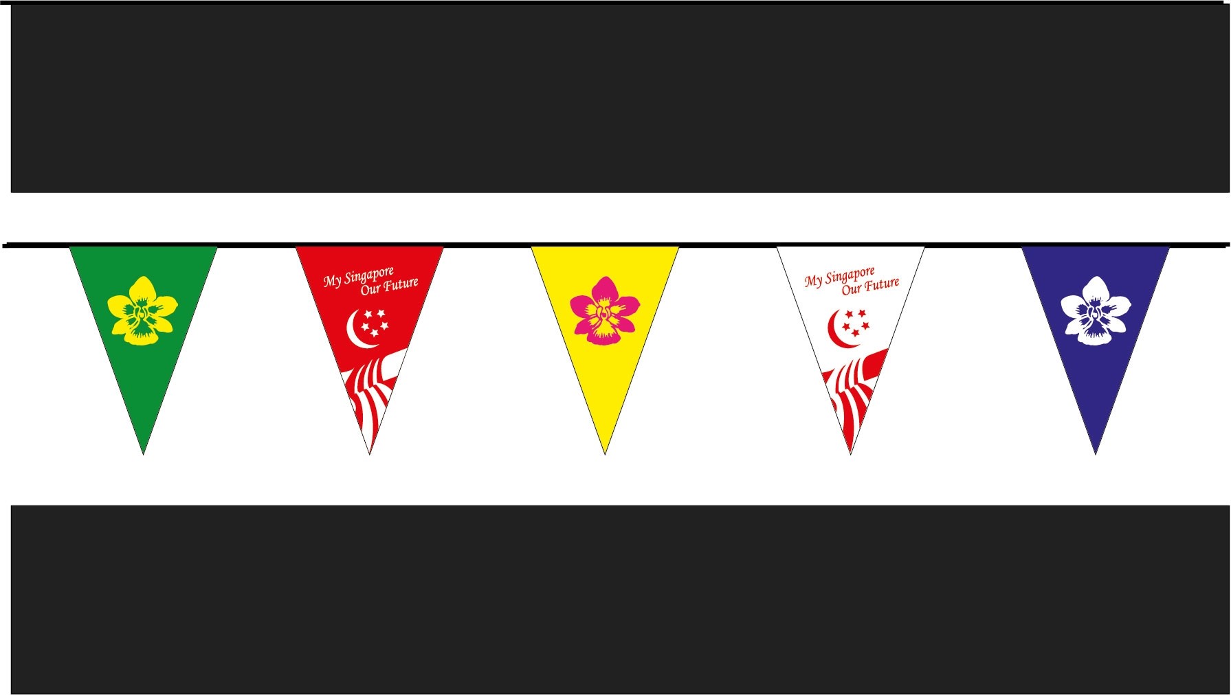 Triangle Cloth Pennants NH8D