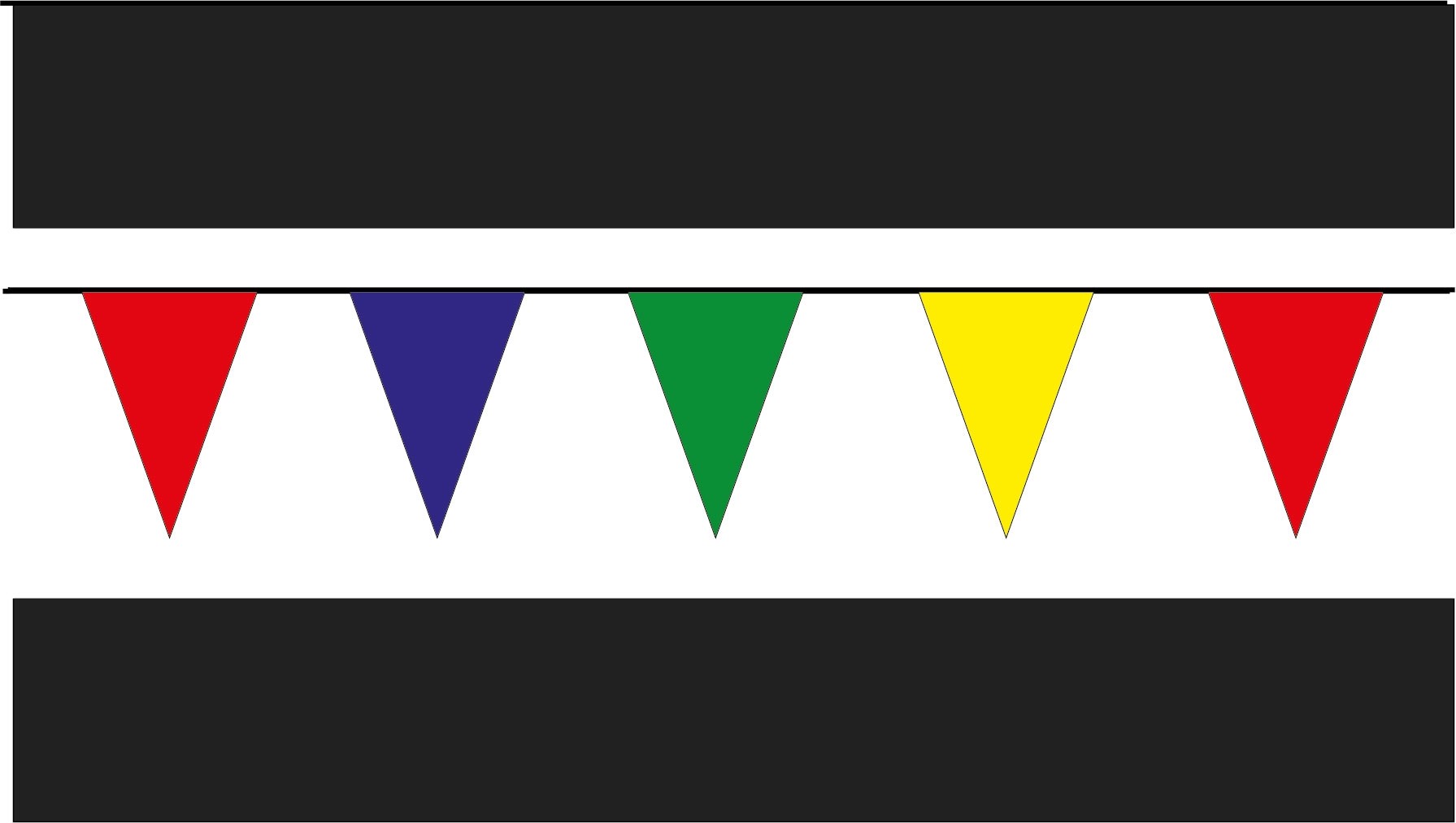 Triangle Cloth Pennants NH8R (Plain)